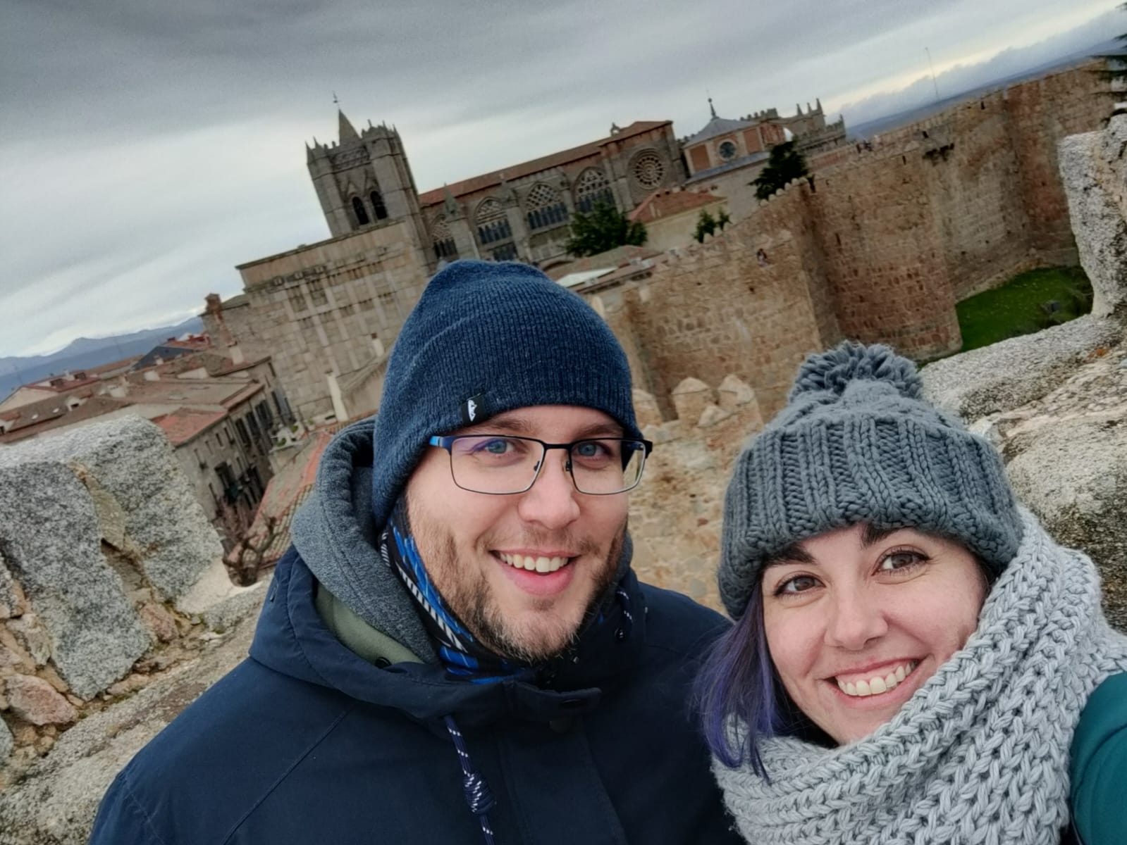 Stella y Miguel en Ávila