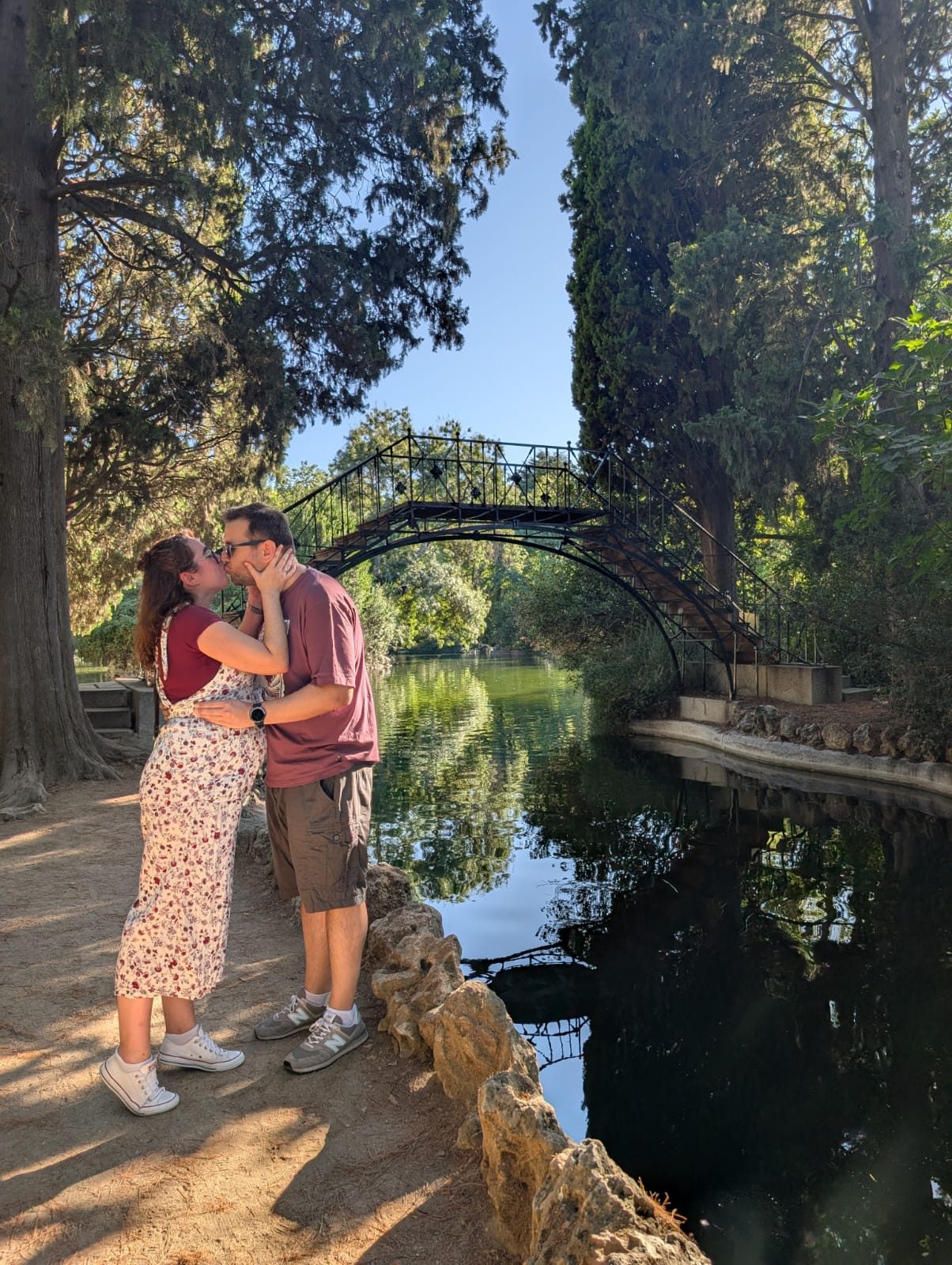 Stella y Miguel en el parque